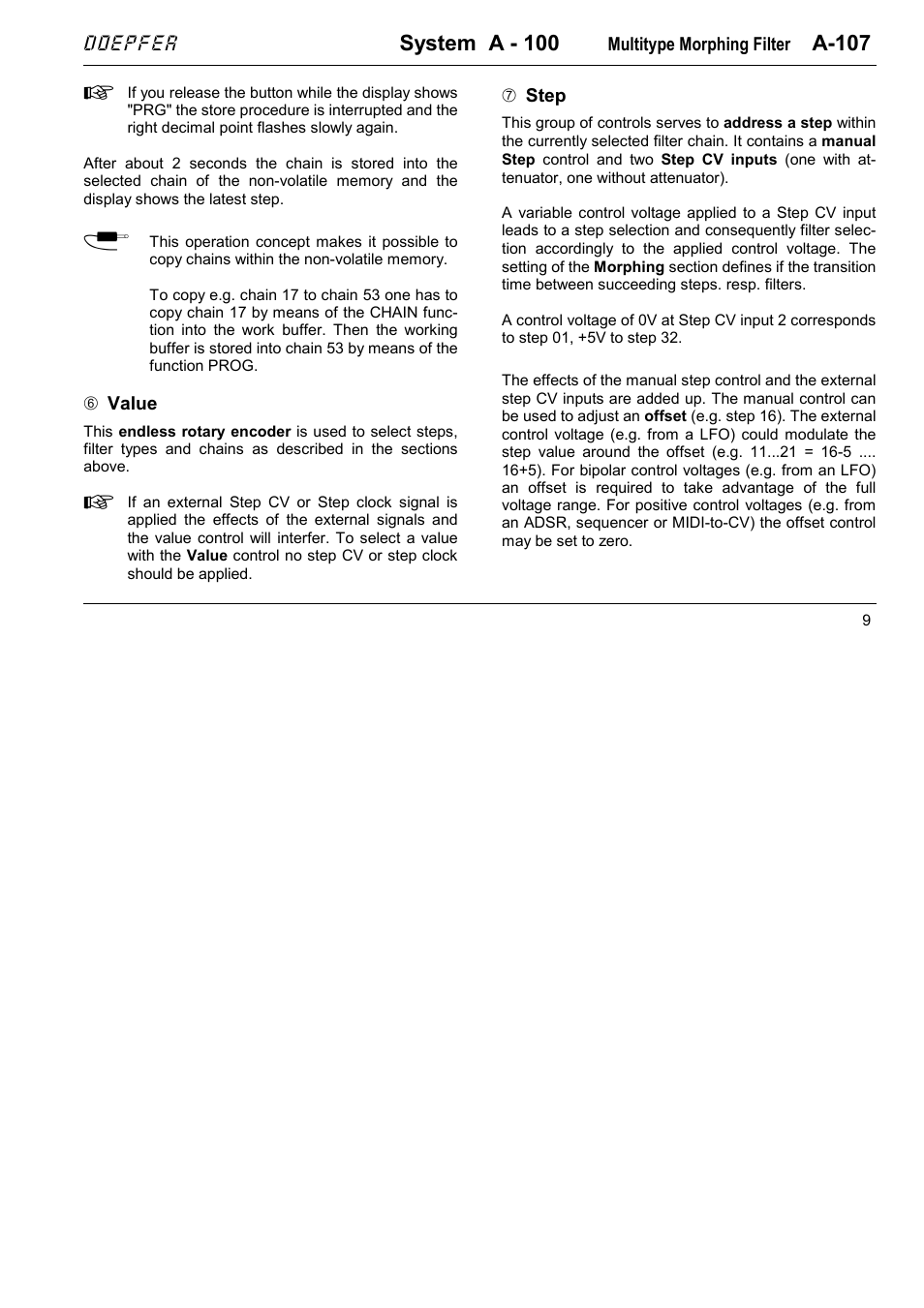 System a - 100, A-107, Doepfer | Doepfer A-100(~ 40 MB) User Manual | Page 113 / 744