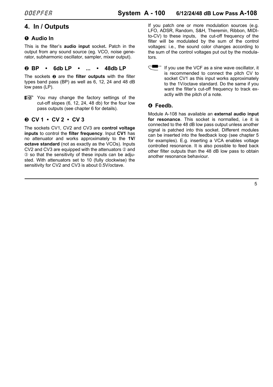 System a - 100, A-108 | Doepfer A-100(~ 40 MB) User Manual | Page 127 / 744