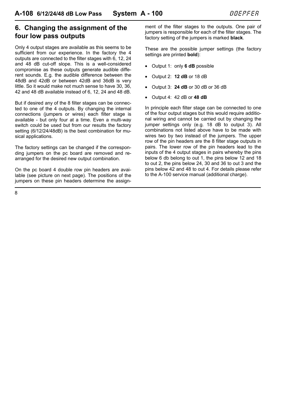 A-108, System a - 100, Doepfer | Doepfer A-100(~ 40 MB) User Manual | Page 130 / 744