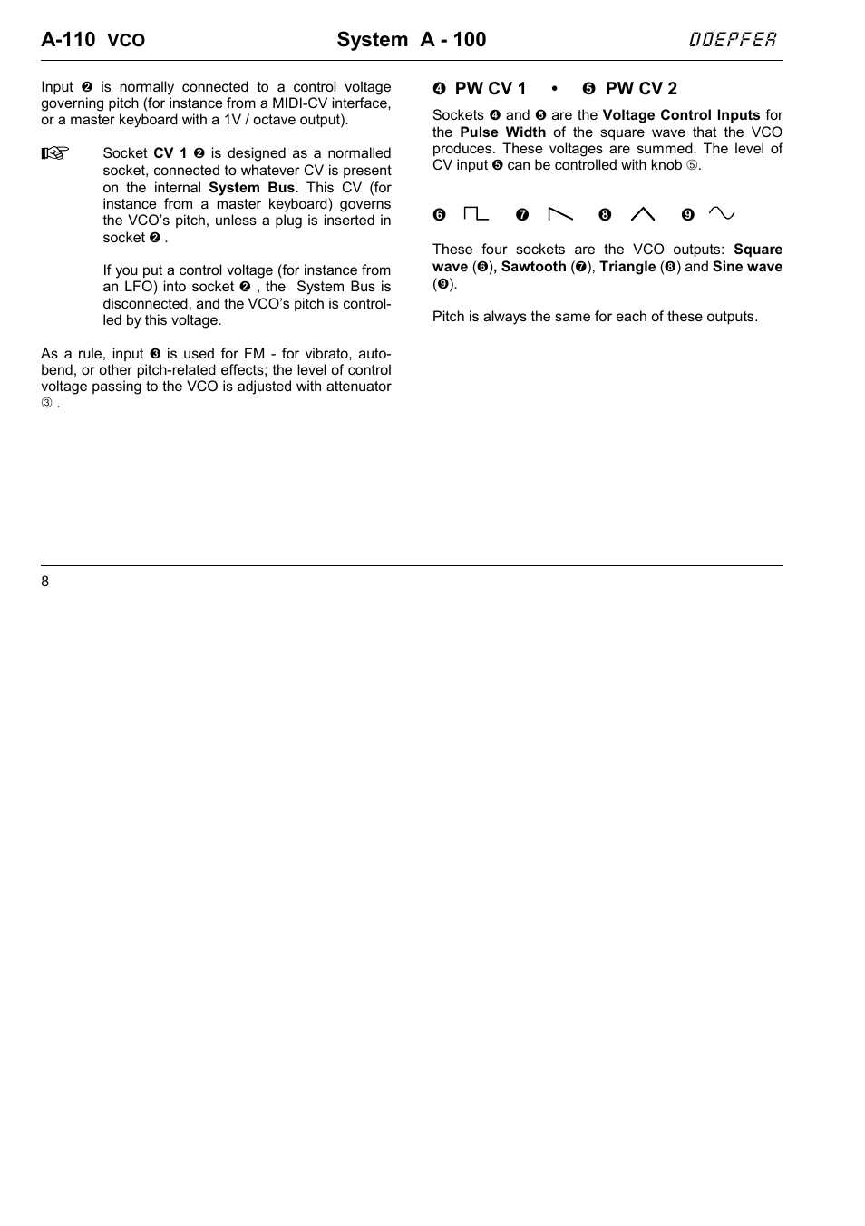 A-110, System a - 100 | Doepfer A-100(~ 40 MB) User Manual | Page 150 / 744