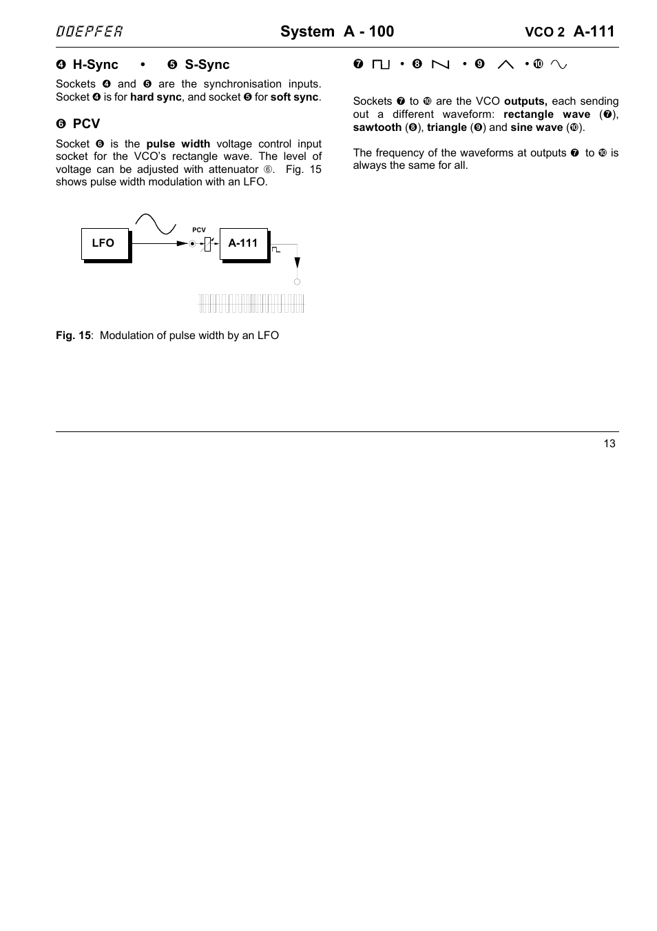 System a - 100, A-111 | Doepfer A-100(~ 40 MB) User Manual | Page 167 / 744