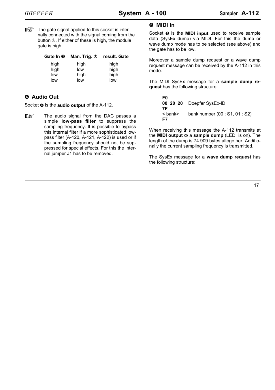 System a - 100, A-112, Doepfer | Doepfer A-100(~ 40 MB) User Manual | Page 207 / 744