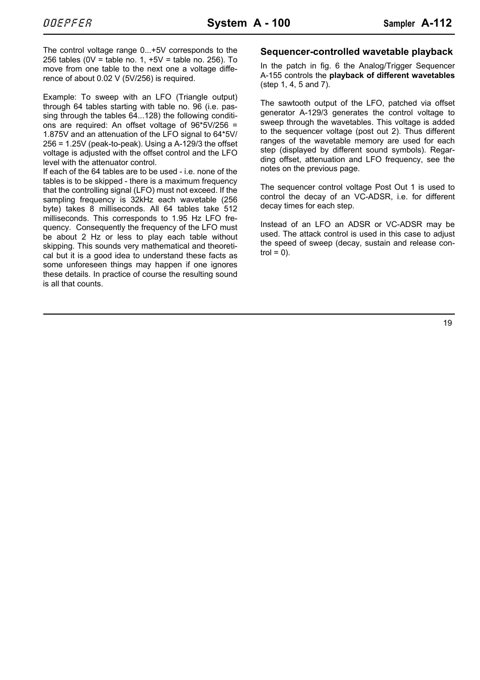 System a - 100, A-112 | Doepfer A-100(~ 40 MB) User Manual | Page 209 / 744