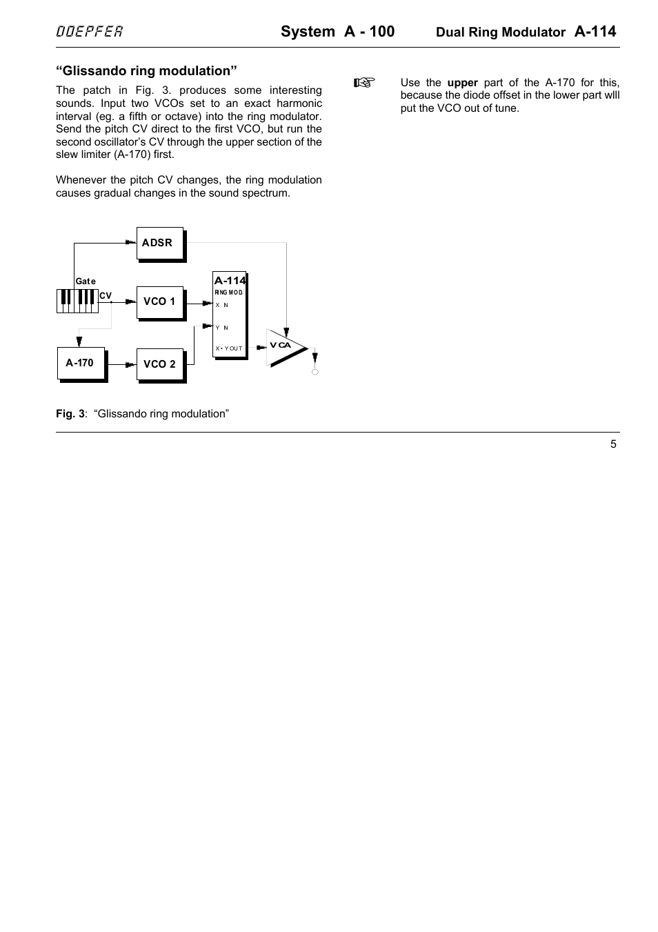 System a - 100, A-114, Doepfer | Dual ring modulator, Glissando ring modulation | Doepfer A-100(~ 40 MB) User Manual | Page 231 / 744