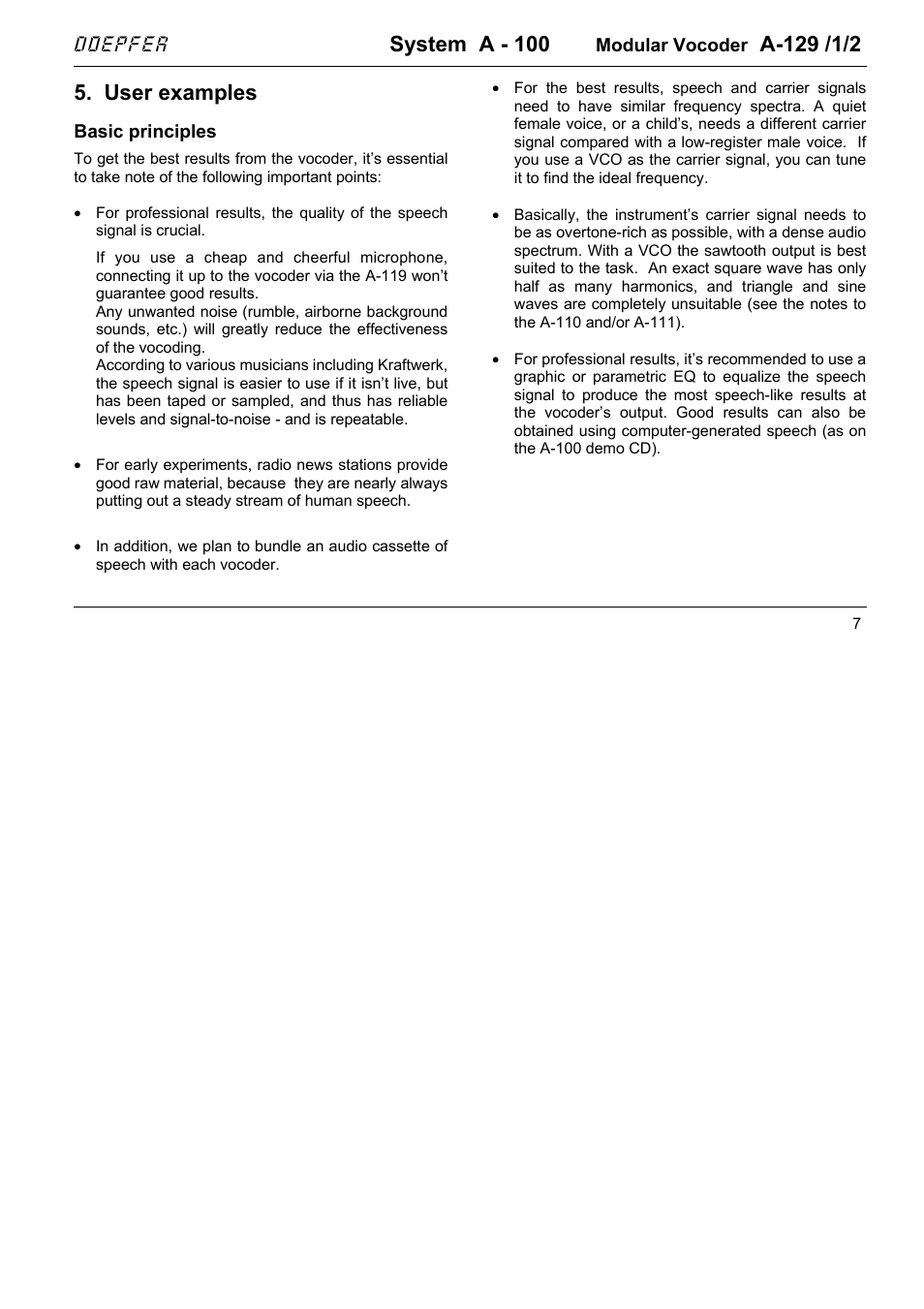 System a - 100, User examples, Doepfer | Doepfer A-100(~ 40 MB) User Manual | Page 321 / 744