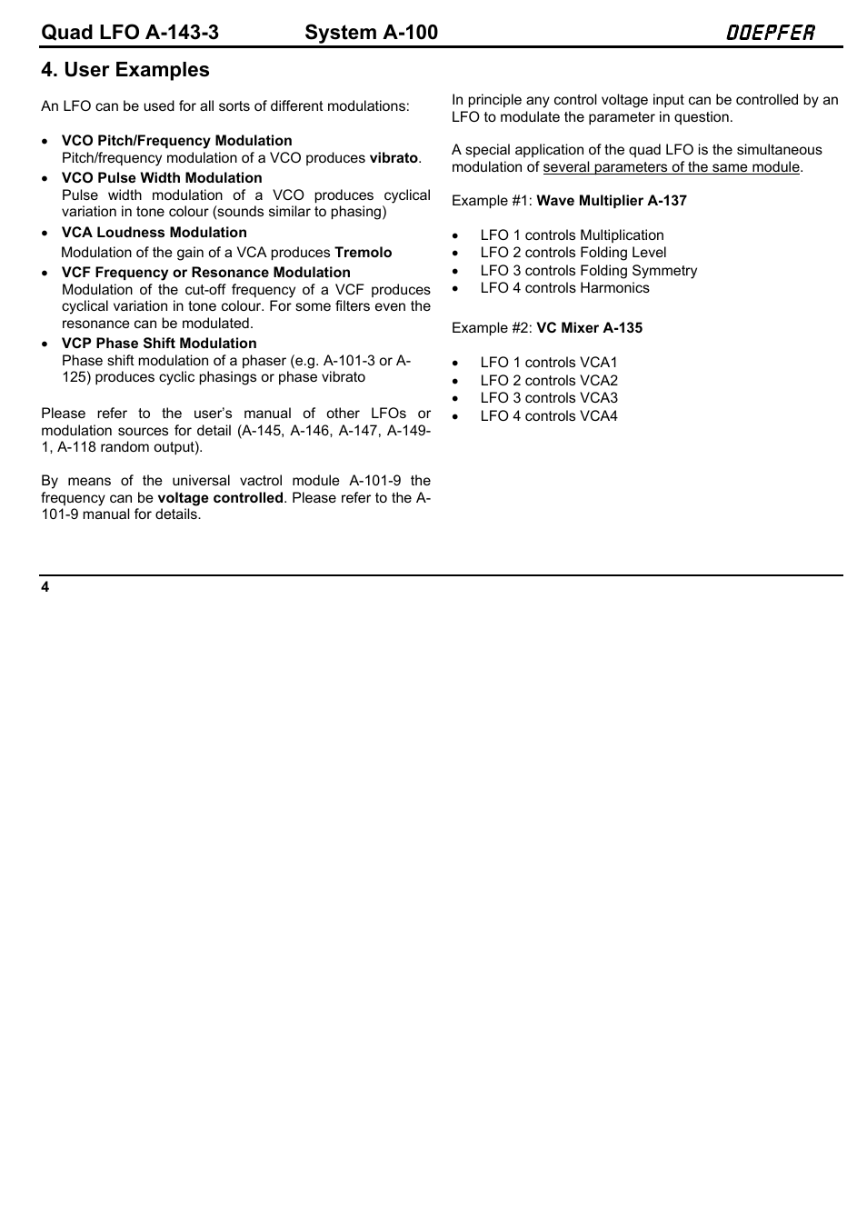 User examples | Doepfer A-100(~ 40 MB) User Manual | Page 426 / 744
