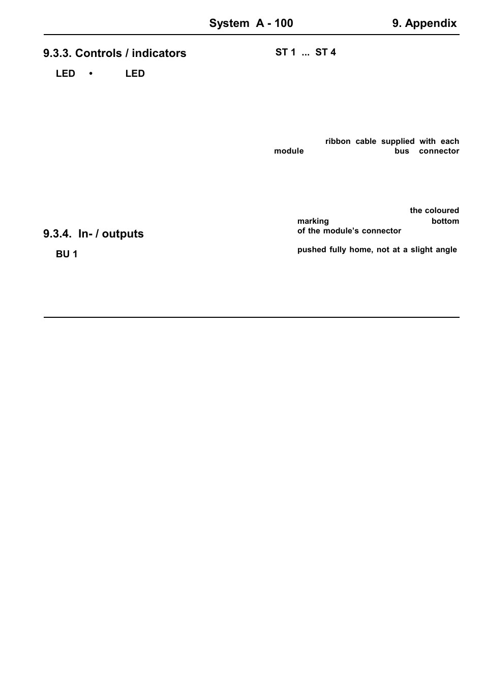 System a - 100 9. appendix, Controls / indicators, In- / outputs | Doepfer A-100(~ 40 MB) User Manual | Page 43 / 744