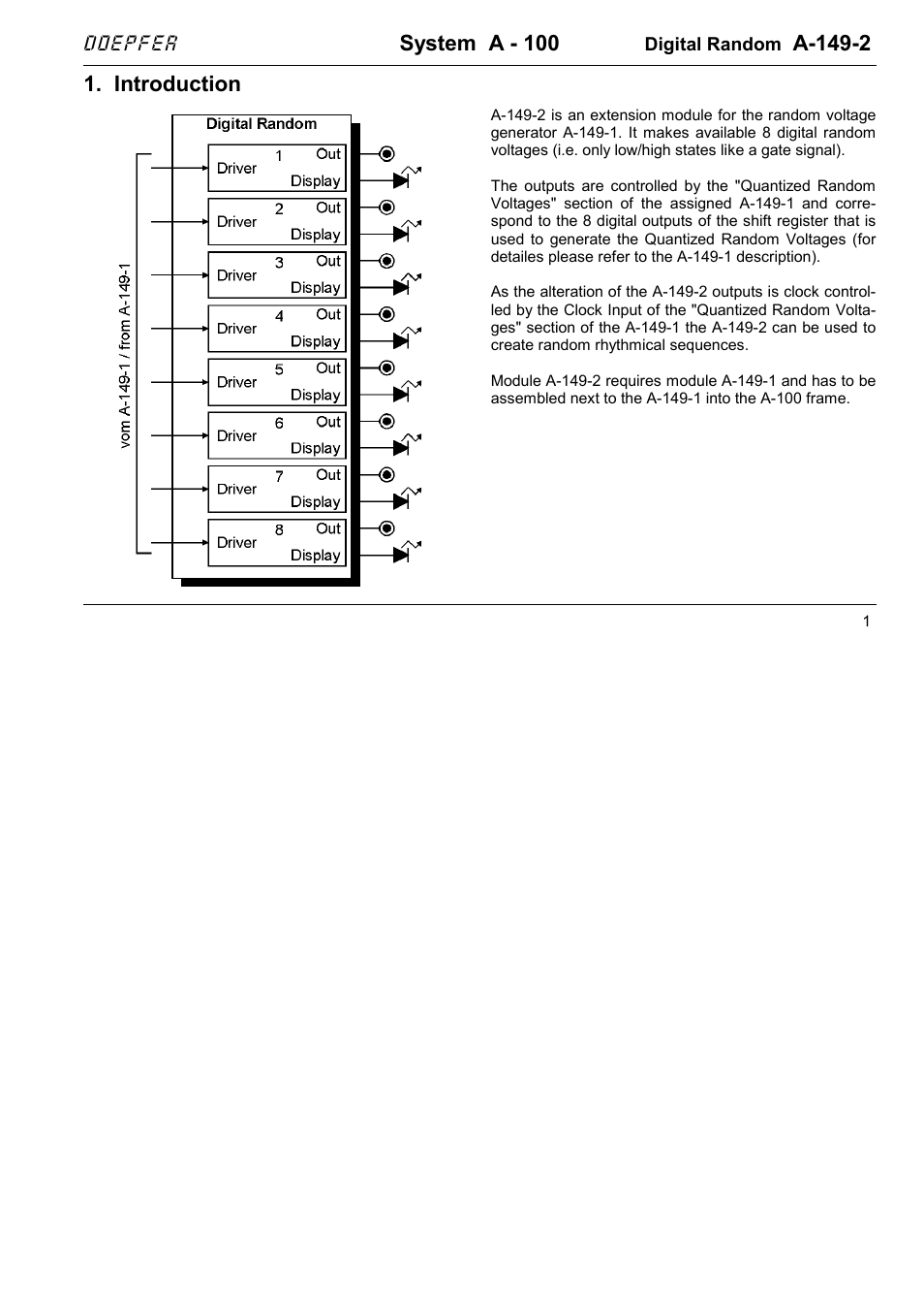 System a - 100, A-149-2, Introduction | Doepfer A-100(~ 40 MB) User Manual | Page 463 / 744