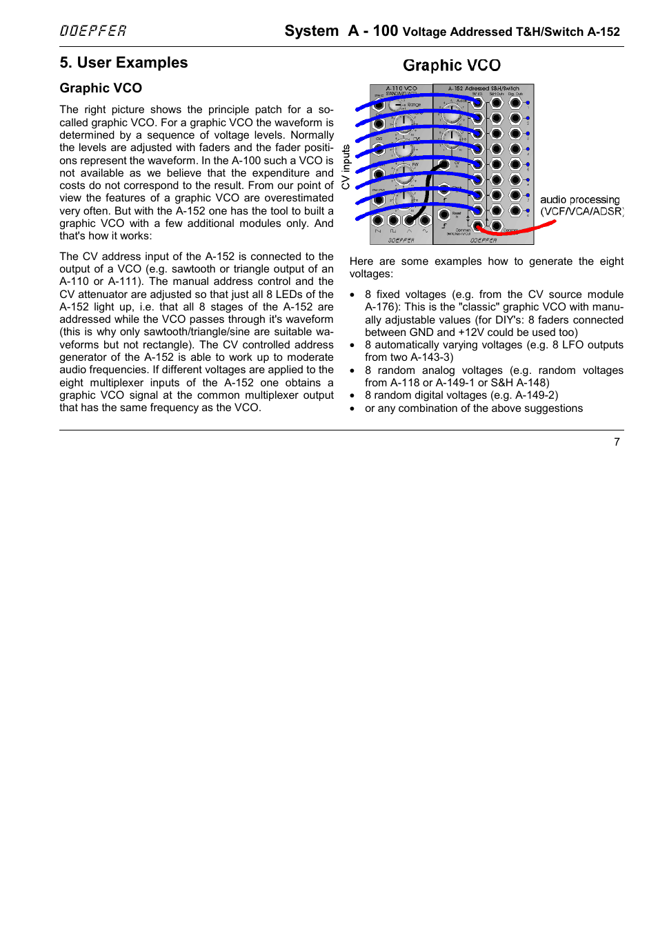 System a - 100, User examples, Doepfer | Doepfer A-100(~ 40 MB) User Manual | Page 485 / 744