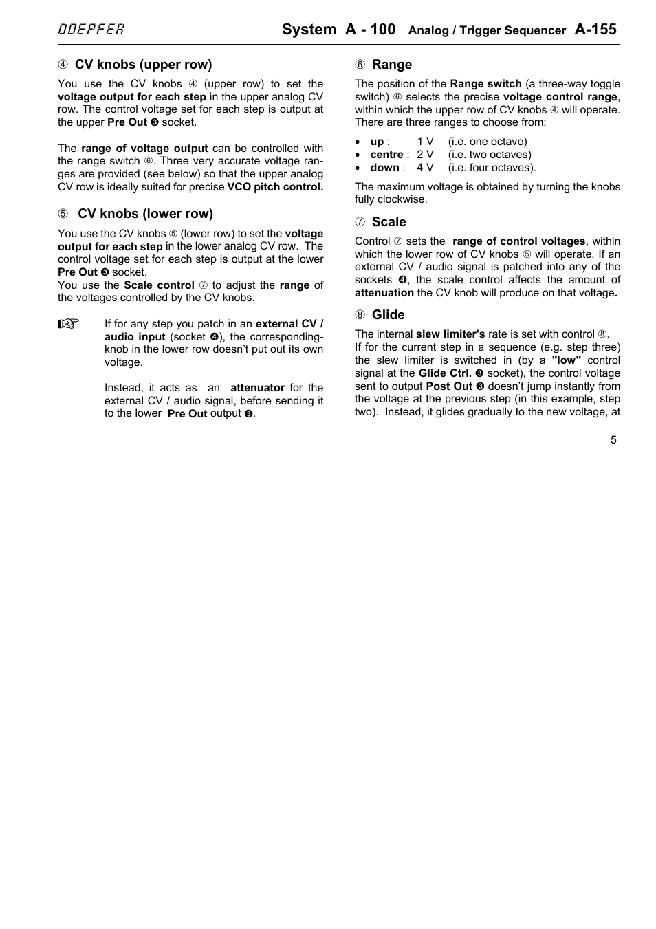 System a - 100, A-155, Doepfer | Doepfer A-100(~ 40 MB) User Manual | Page 509 / 744