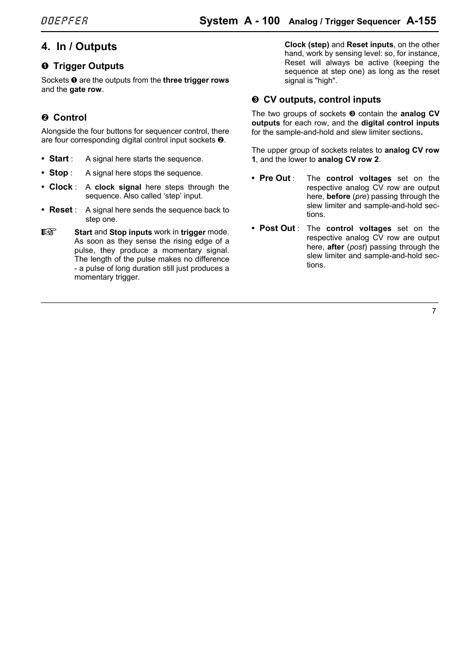 System a - 100, A-155, Doepfer | Doepfer A-100(~ 40 MB) User Manual | Page 511 / 744