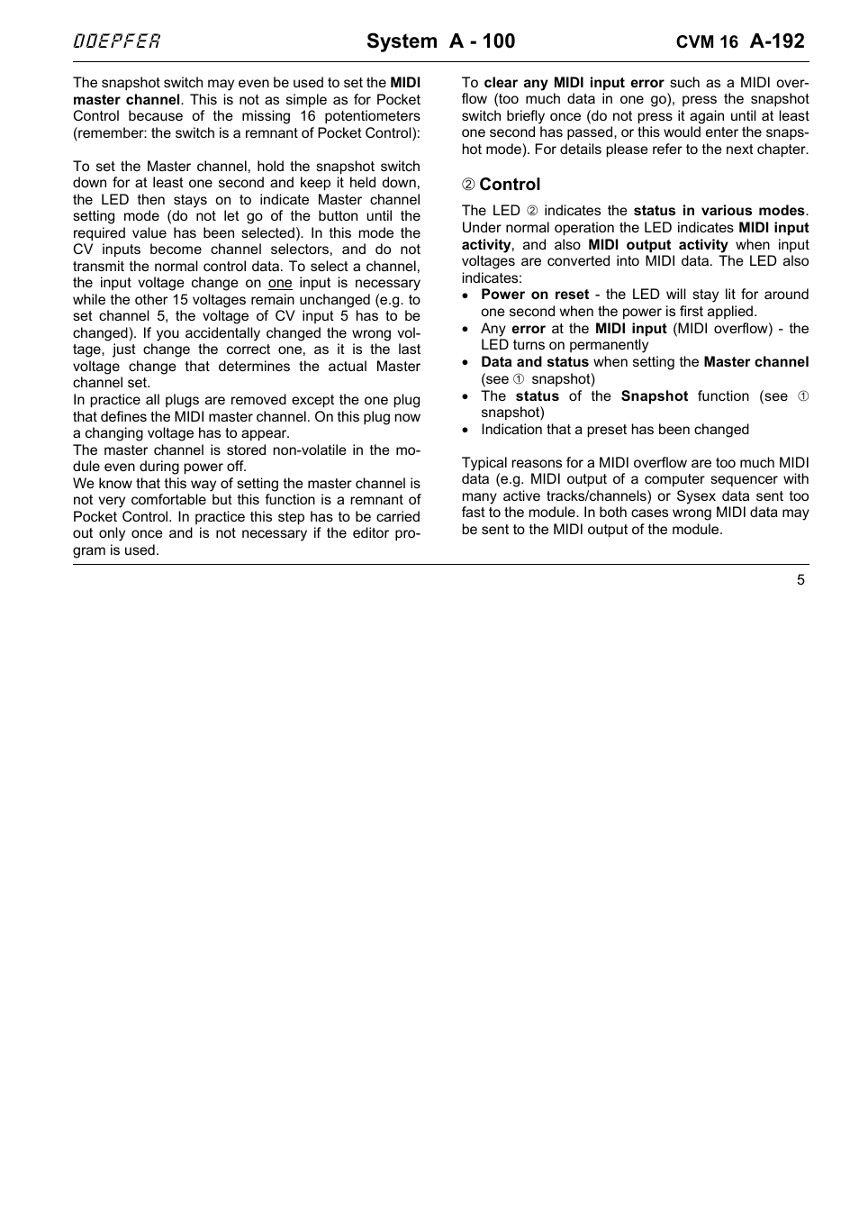 System a - 100, A-192, Doepfer | Doepfer A-100(~ 40 MB) User Manual | Page 715 / 744