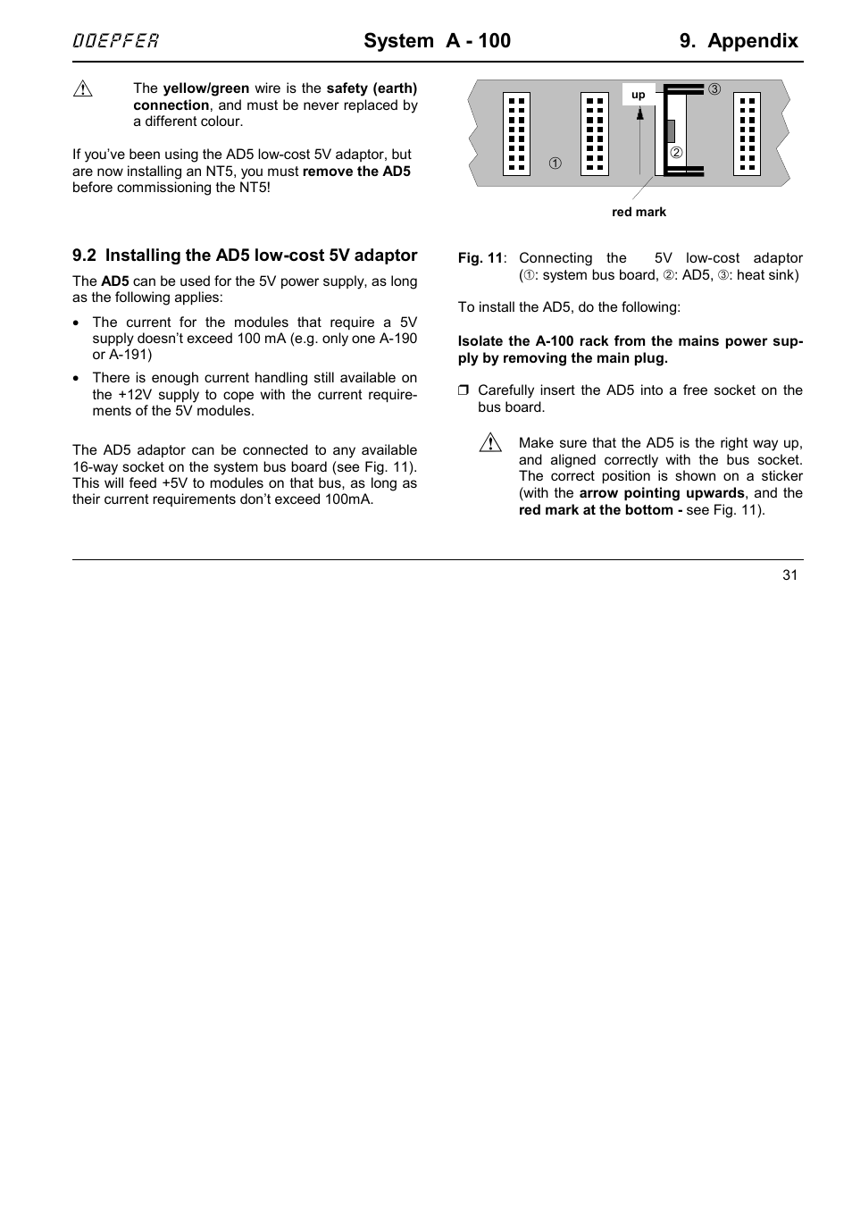 System a - 100 9. appendix, Doepfer | Doepfer A-100NT5 +5V Power Supply User Manual | Page 41 / 46