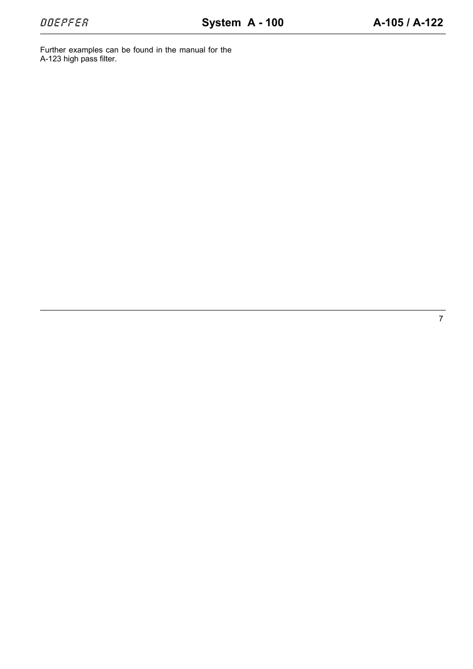 Doepfer A-122 24dB Low Pass 2 User Manual | Page 7 / 8