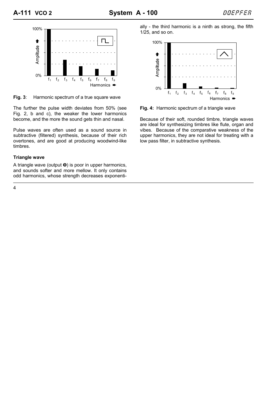 A-111, System a - 100, Doepfer | Vco 2 | Doepfer A-111-1 High End VCO User Manual | Page 4 / 14