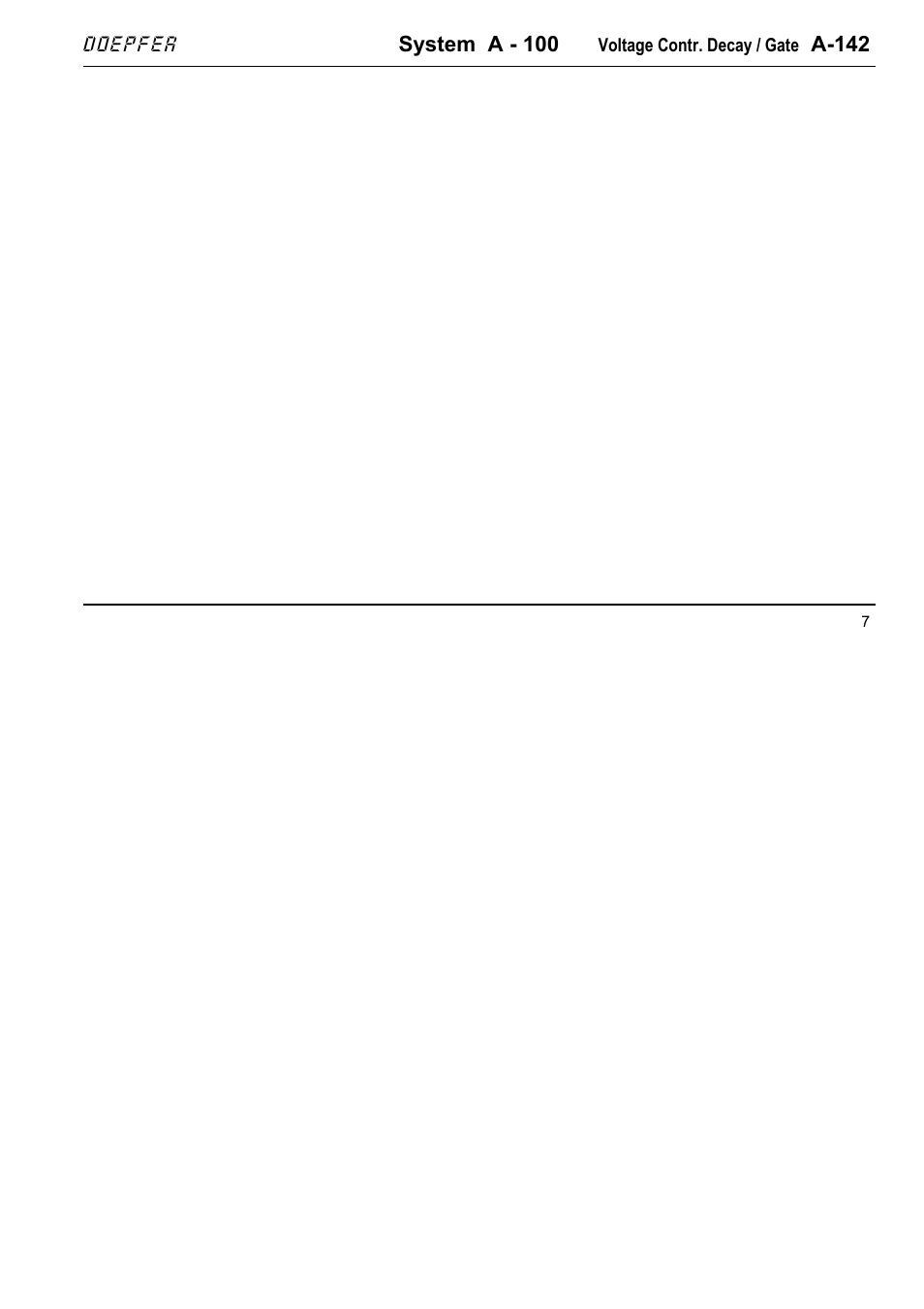 Doepfer A-142 VC Decay/Gate User Manual | Page 7 / 8