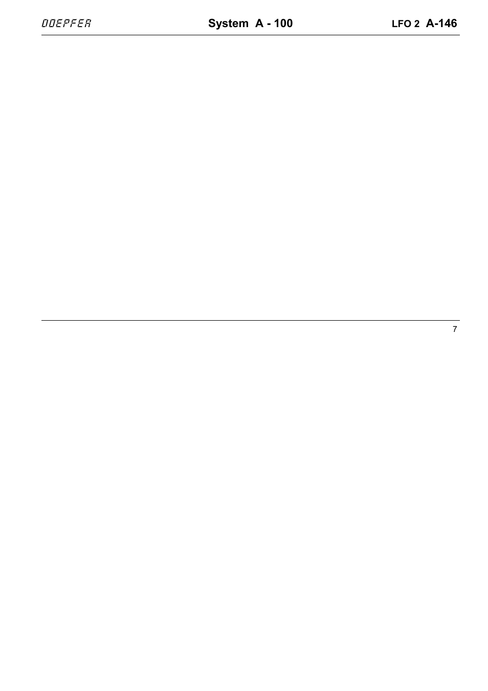 Doepfer A-146 LFO 2 (variable Waveform) User Manual | Page 7 / 8