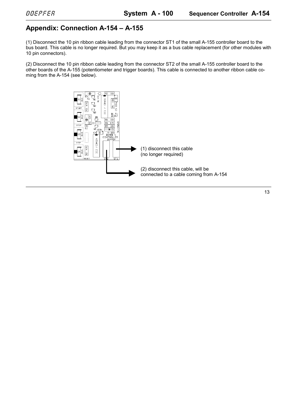 System a - 100, A-154 | Doepfer A-154 Sequencer Controller User Manual | Page 13 / 16