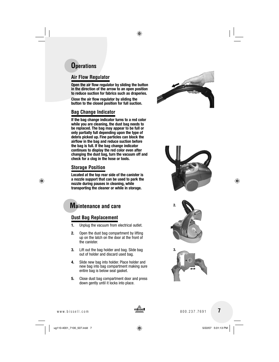Bissell 7100 User Manual | Page 7 / 12