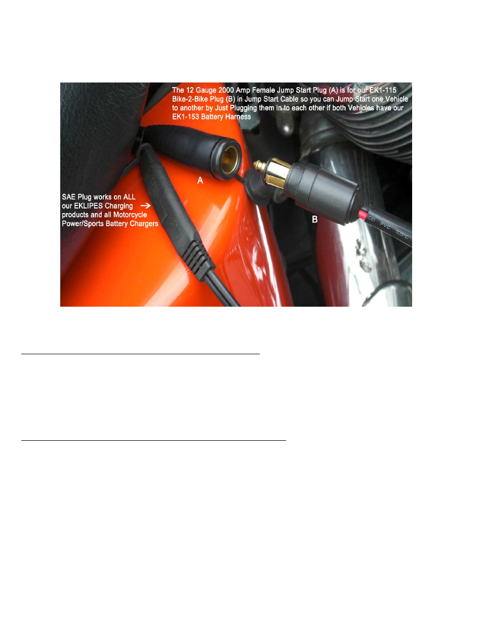 EKLIPES EKLIPE Bike-2-Bike Plug-In Universal Battery Jumping Kit User Manual | Page 3 / 4