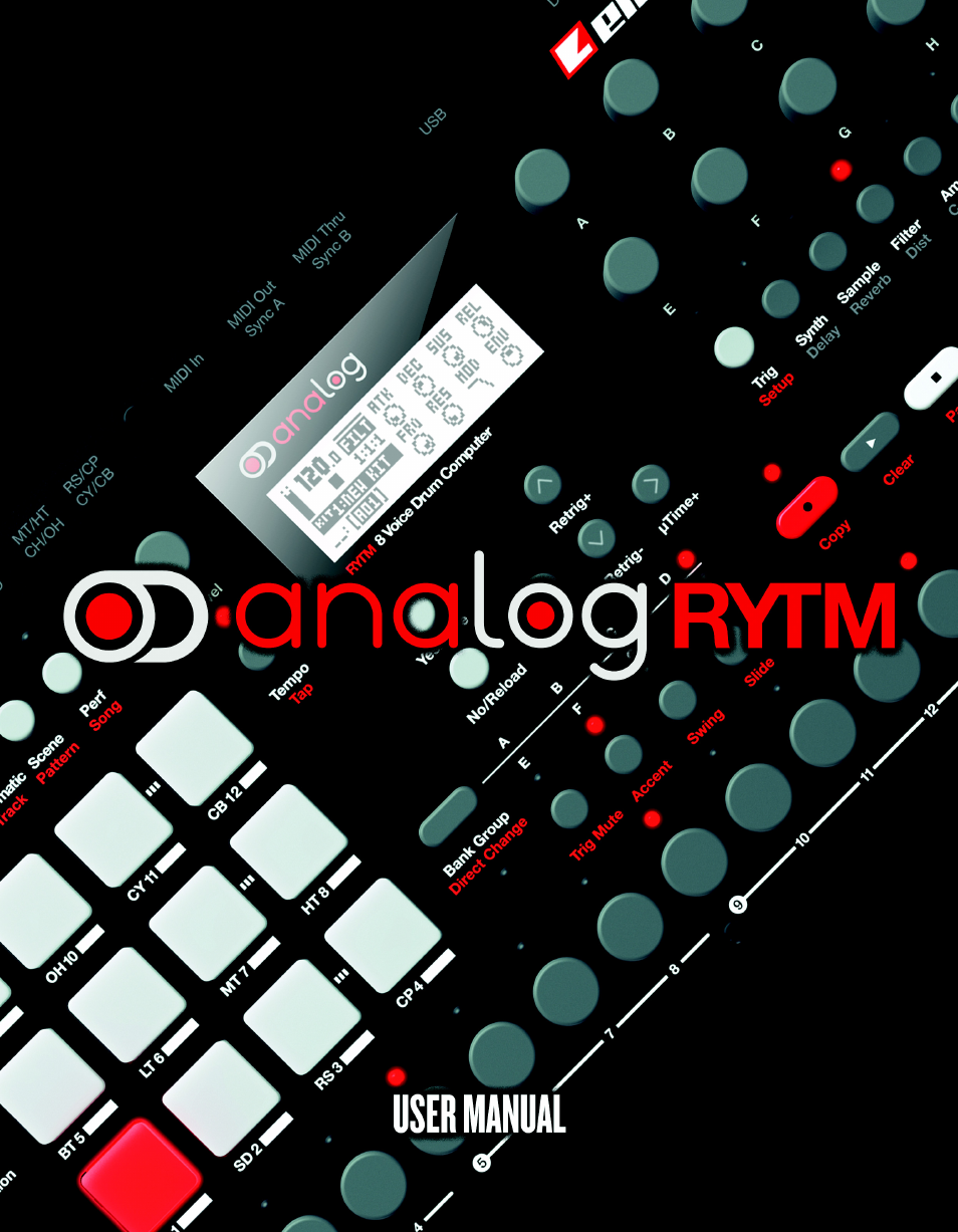 Elektron Analog Rytm User Manual | 106 pages
