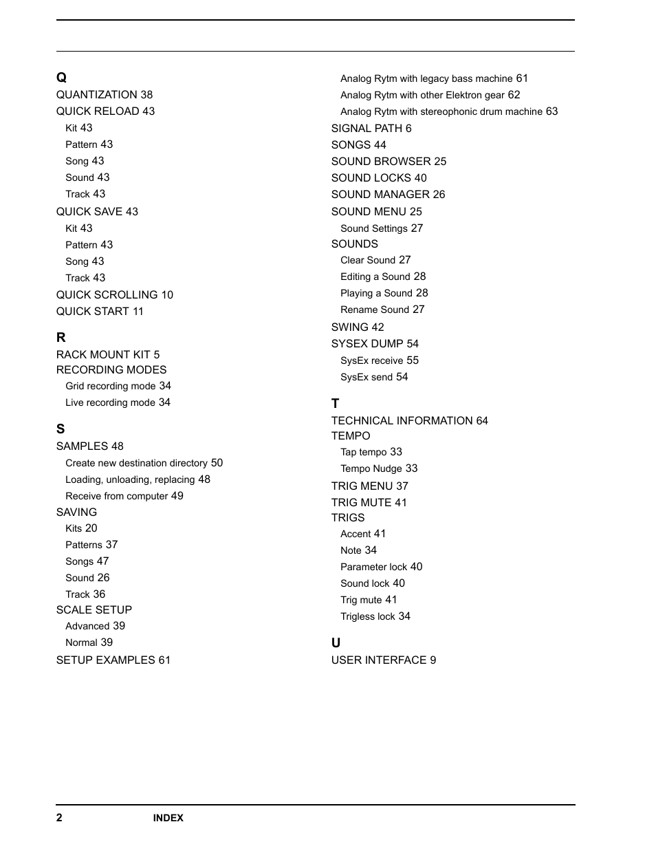 Elektron Analog Rytm User Manual | Page 104 / 106