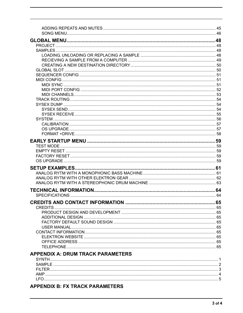 Elektron Analog Rytm User Manual | Page 7 / 106