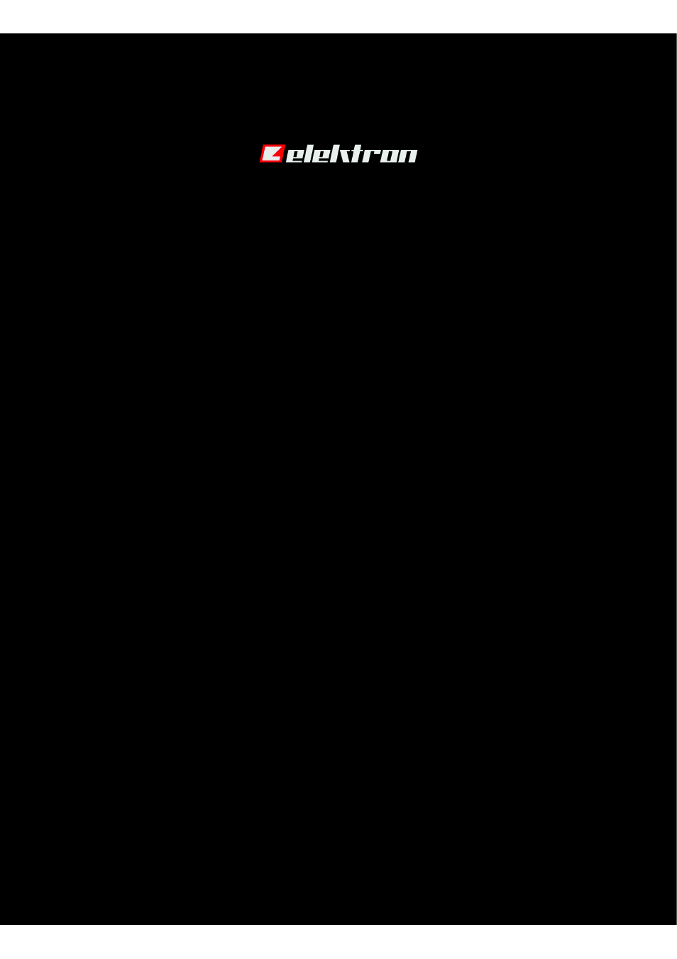 Elektron Analog Rytm User Manual | Page 104 / 104