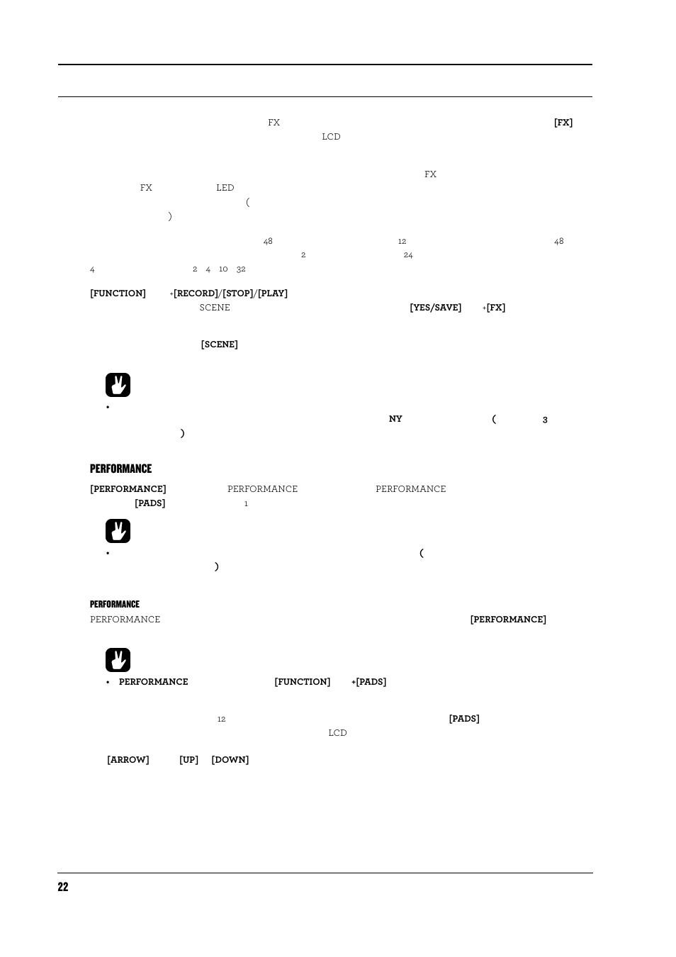 Performanceモード, Performanceの編集, Performance | Elektron Analog Rytm User Manual | Page 30 / 104