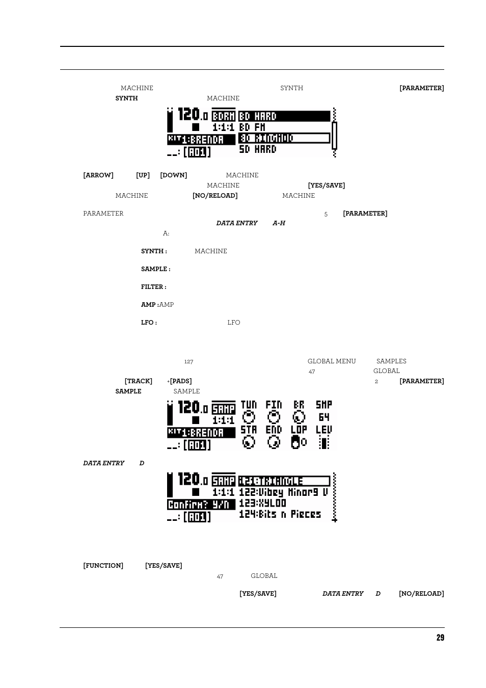 サンプルの選択 | Elektron Analog Rytm User Manual | Page 37 / 104