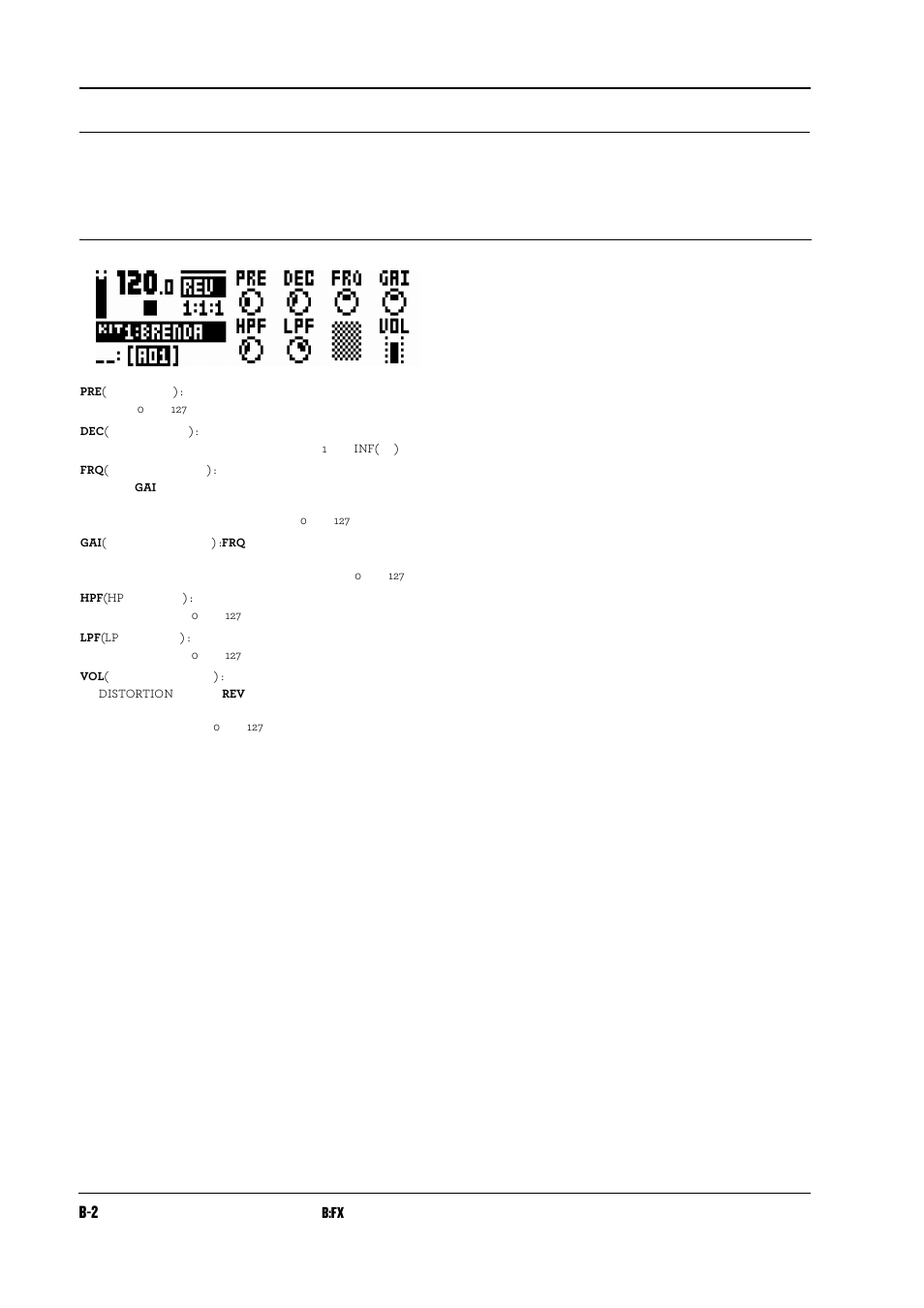 リバーブ, B:fx | Elektron Analog Rytm User Manual | Page 80 / 104