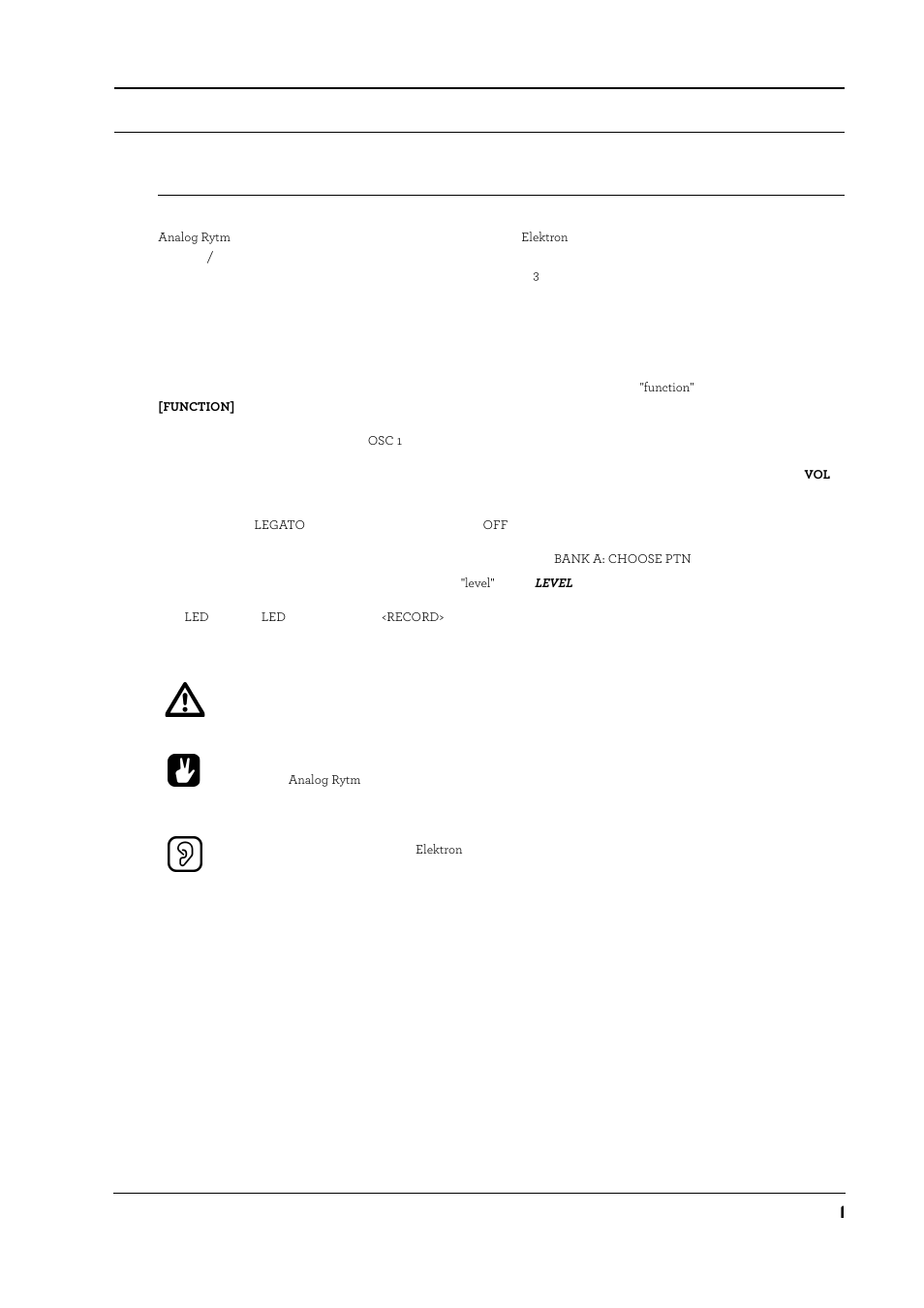 はじめに, マニュアルにおける表記について | Elektron Analog Rytm User Manual | Page 9 / 104