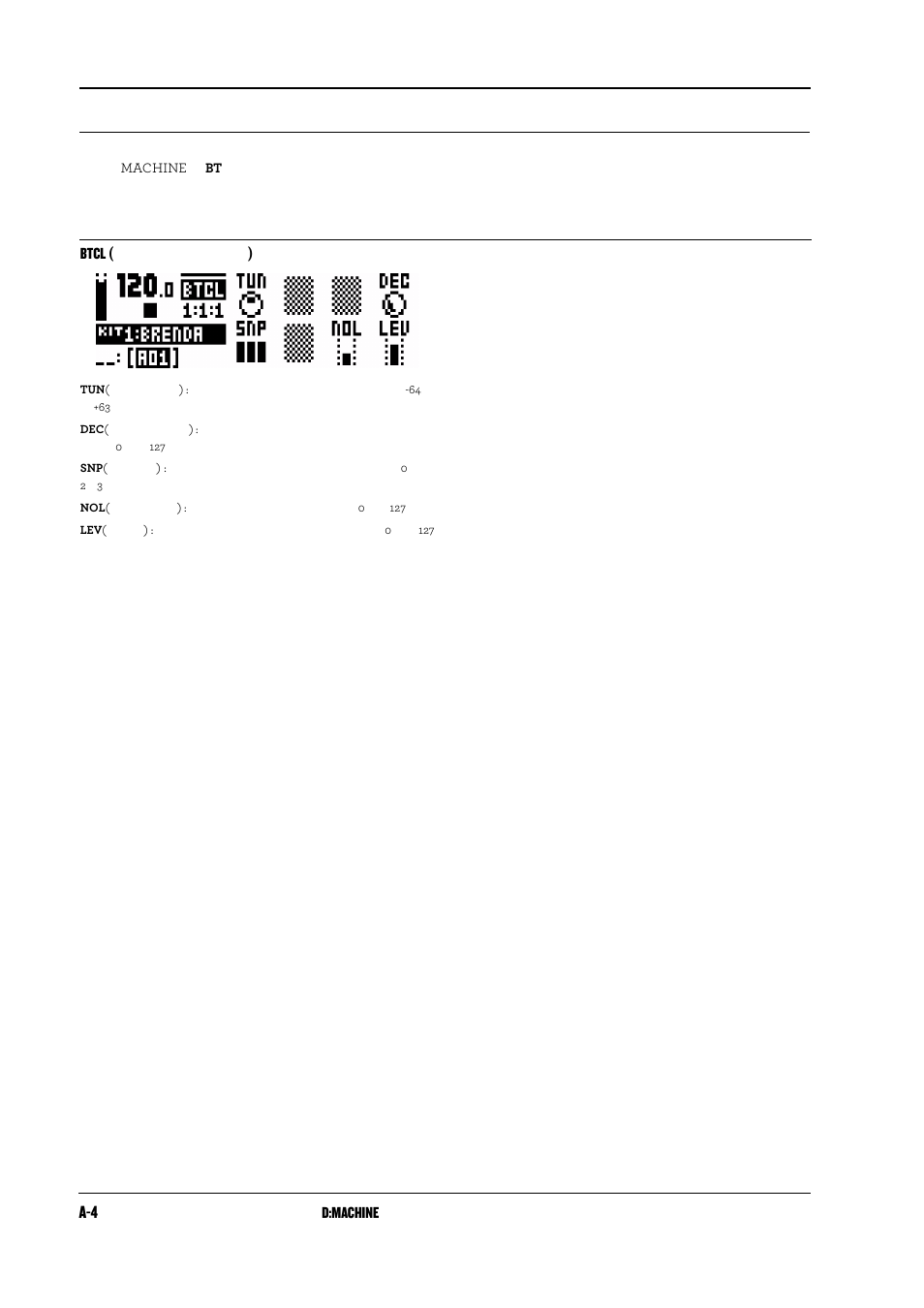 Btcl (バスタム クラシック), Btcl | Elektron Analog Rytm User Manual | Page 96 / 104