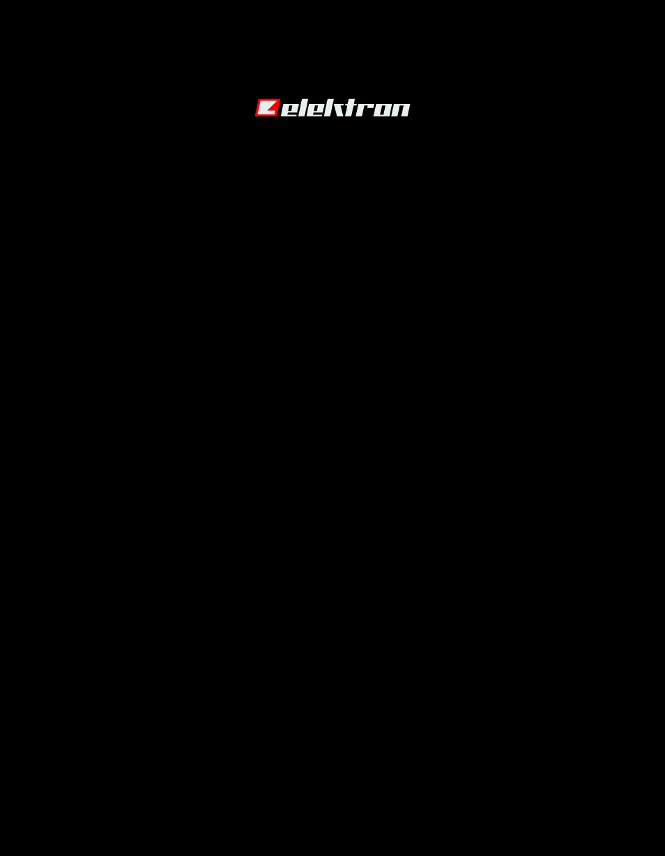 Elektron Analog Four User Manual | Page 122 / 122