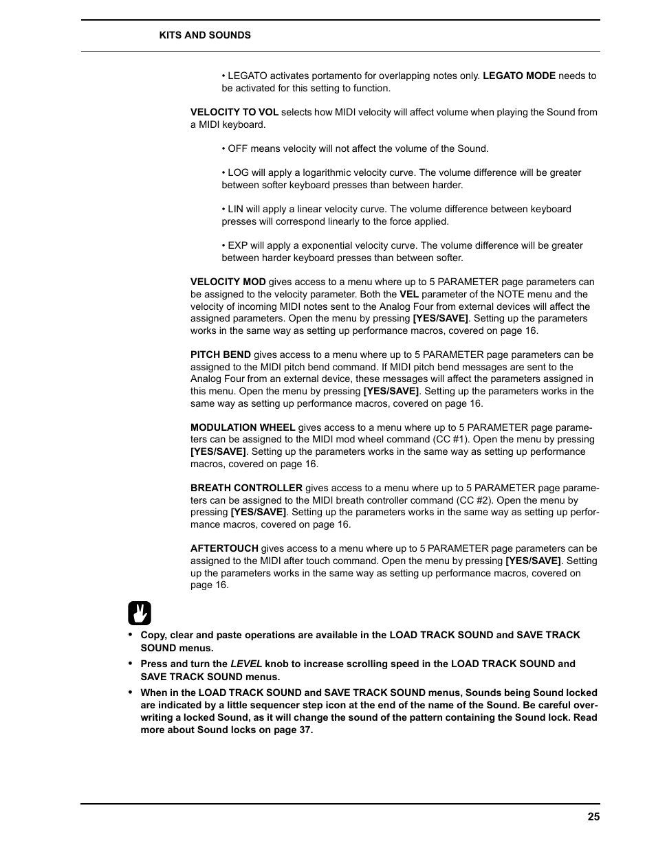 Elektron Analog Four User Manual | Page 33 / 122