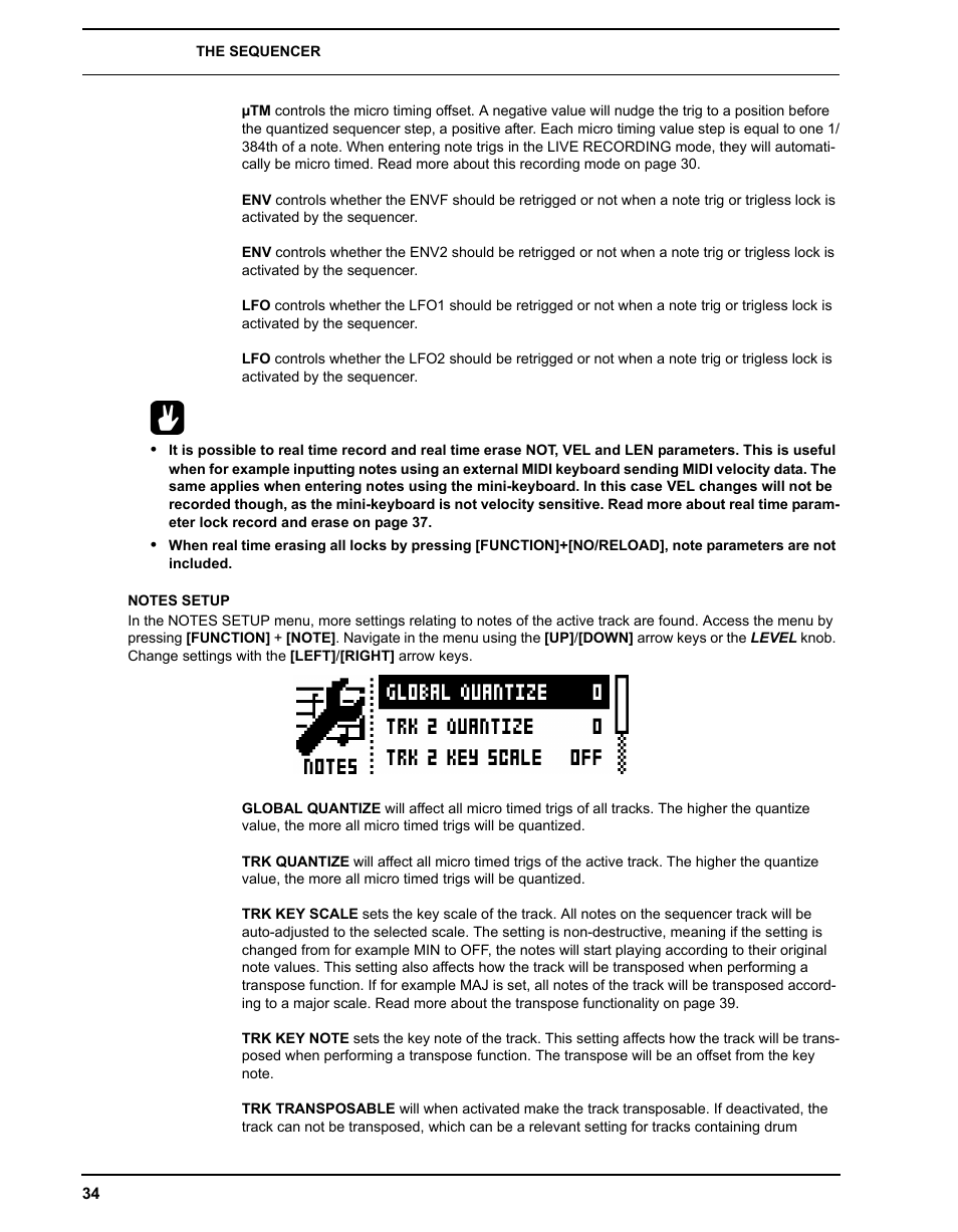 Notes setup | Elektron Analog Four User Manual | Page 42 / 122