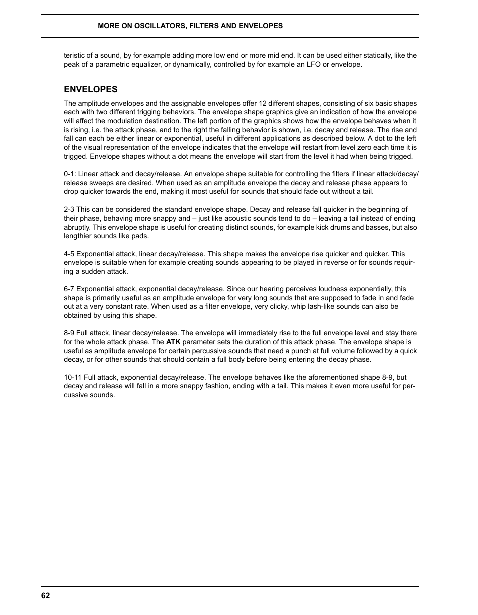 Envelopes | Elektron Analog Four User Manual | Page 70 / 122