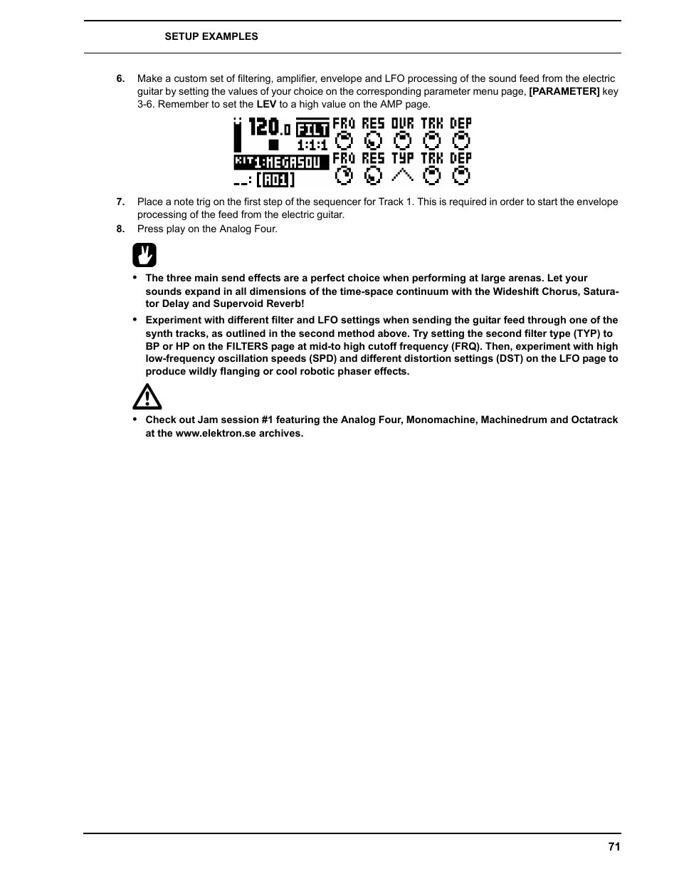 Elektron Analog Four User Manual | Page 79 / 122