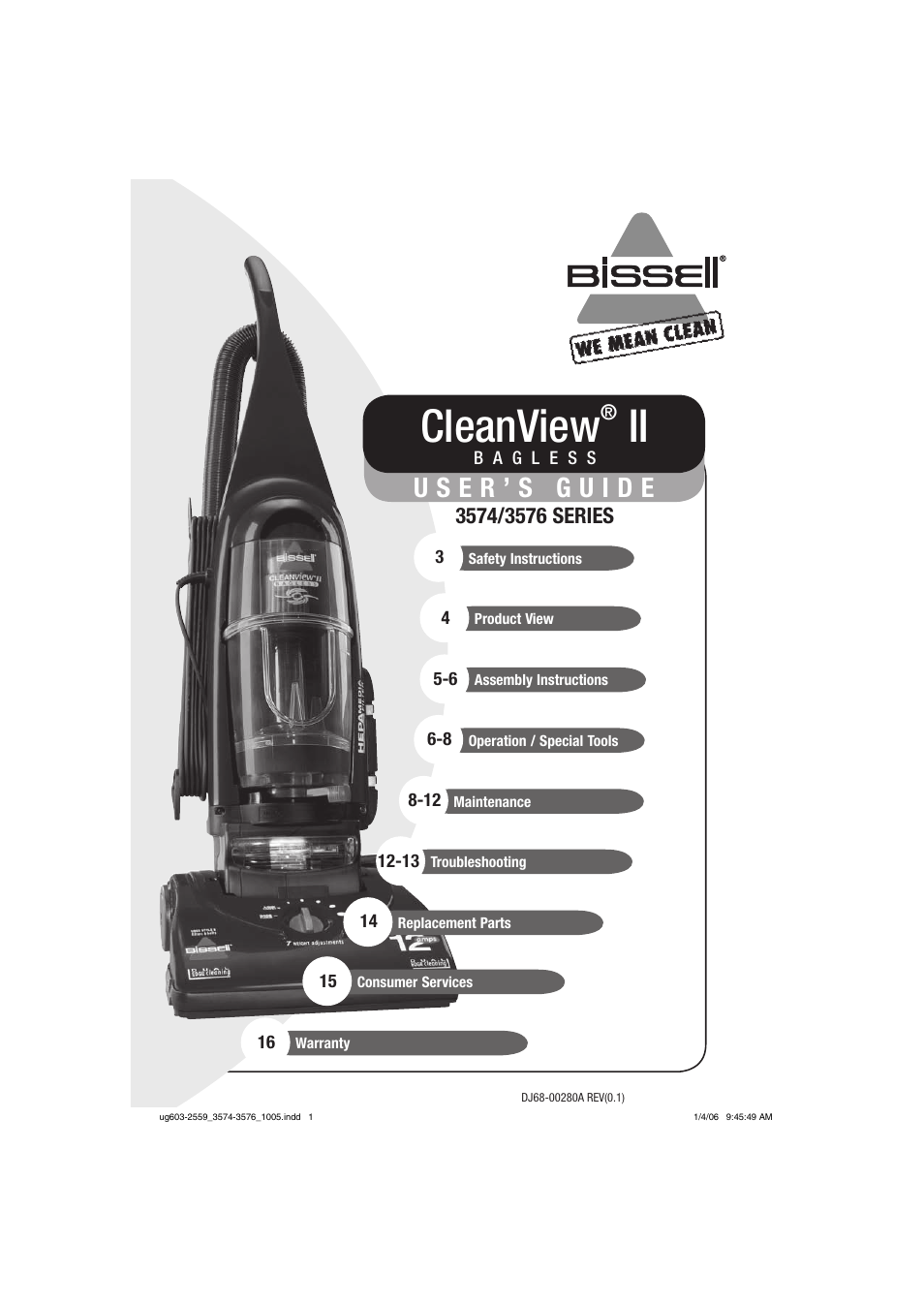 Bissell 3574 User Manual | 16 pages