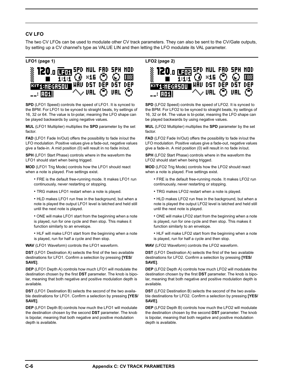 Cv lfo | Elektron Analog Four User Manual | Page 102 / 124