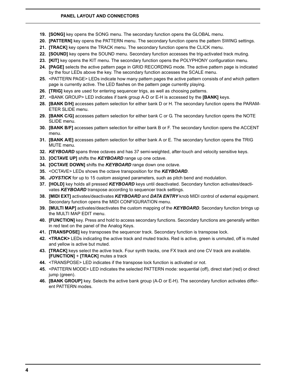 Elektron Analog Four User Manual | Page 12 / 124