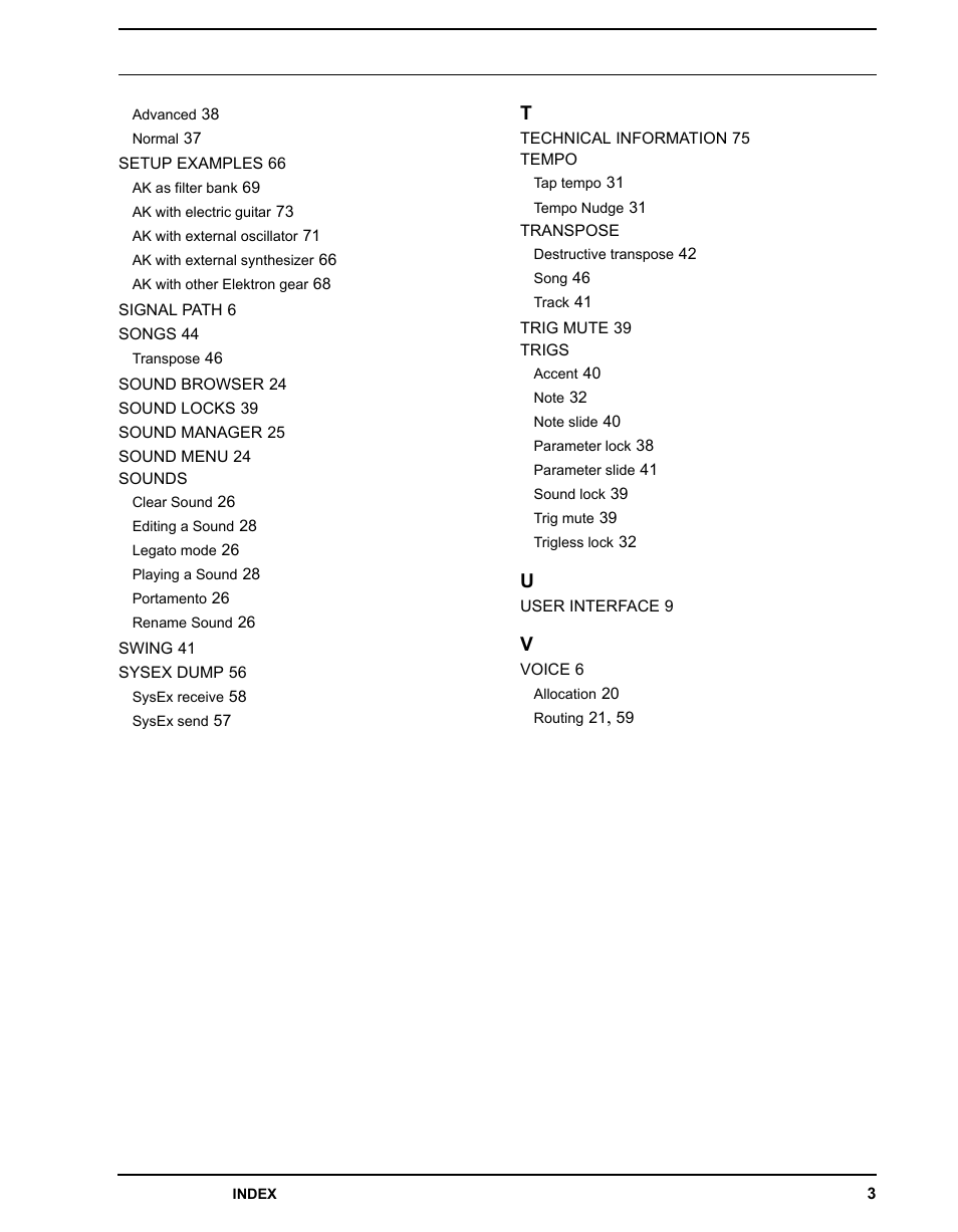 Elektron Analog Four User Manual | Page 121 / 124