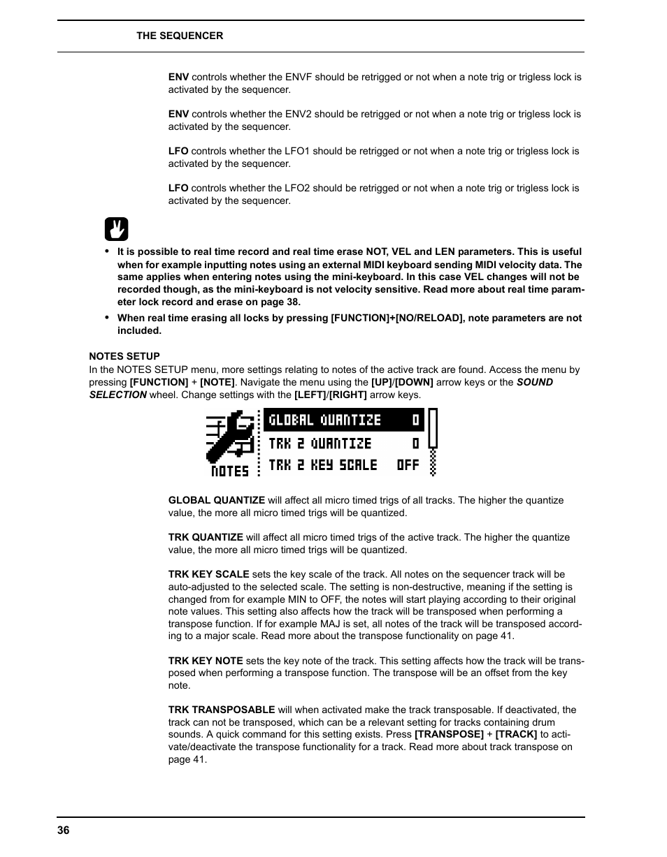 Notes setup | Elektron Analog Four User Manual | Page 44 / 124