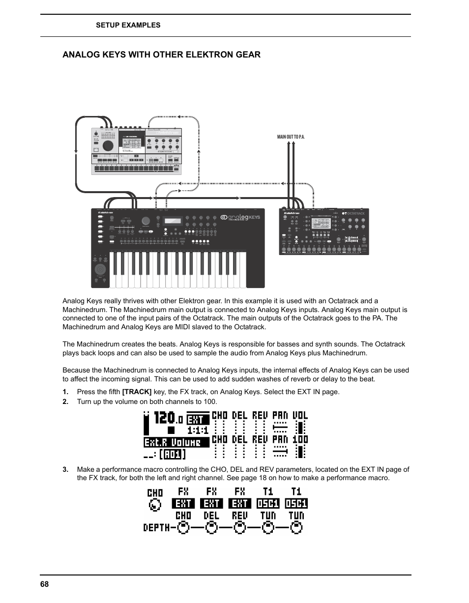 Analog keys with other elektron gear | Elektron Analog Four User Manual | Page 76 / 124
