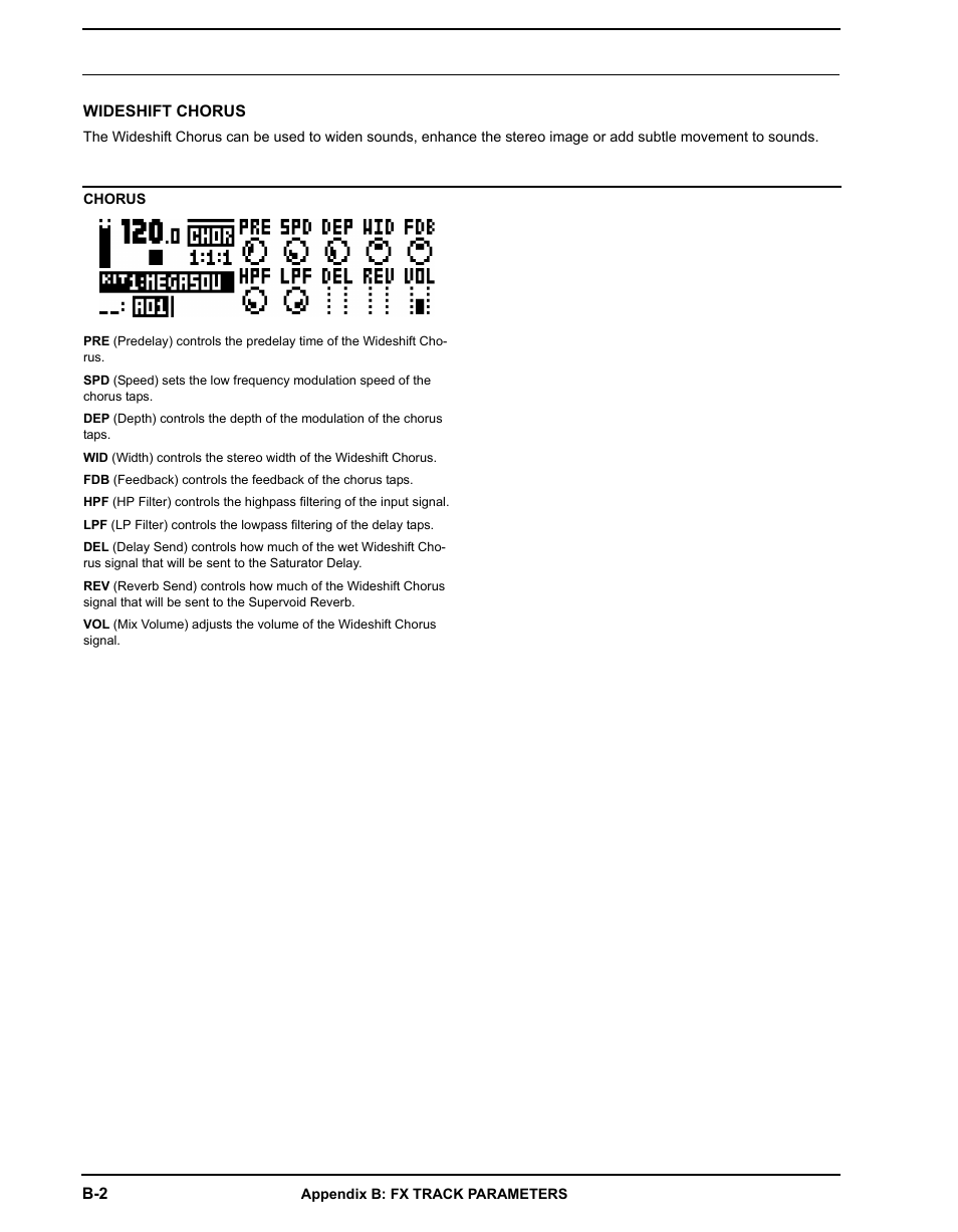 Wideshift chorus | Elektron Analog Four User Manual | Page 92 / 124