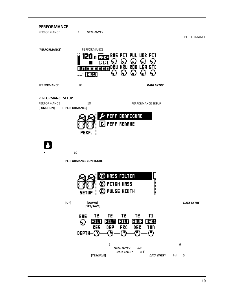 Performanceモード, Performance setup, Performance | Elektron Analog Four User Manual | Page 29 / 126