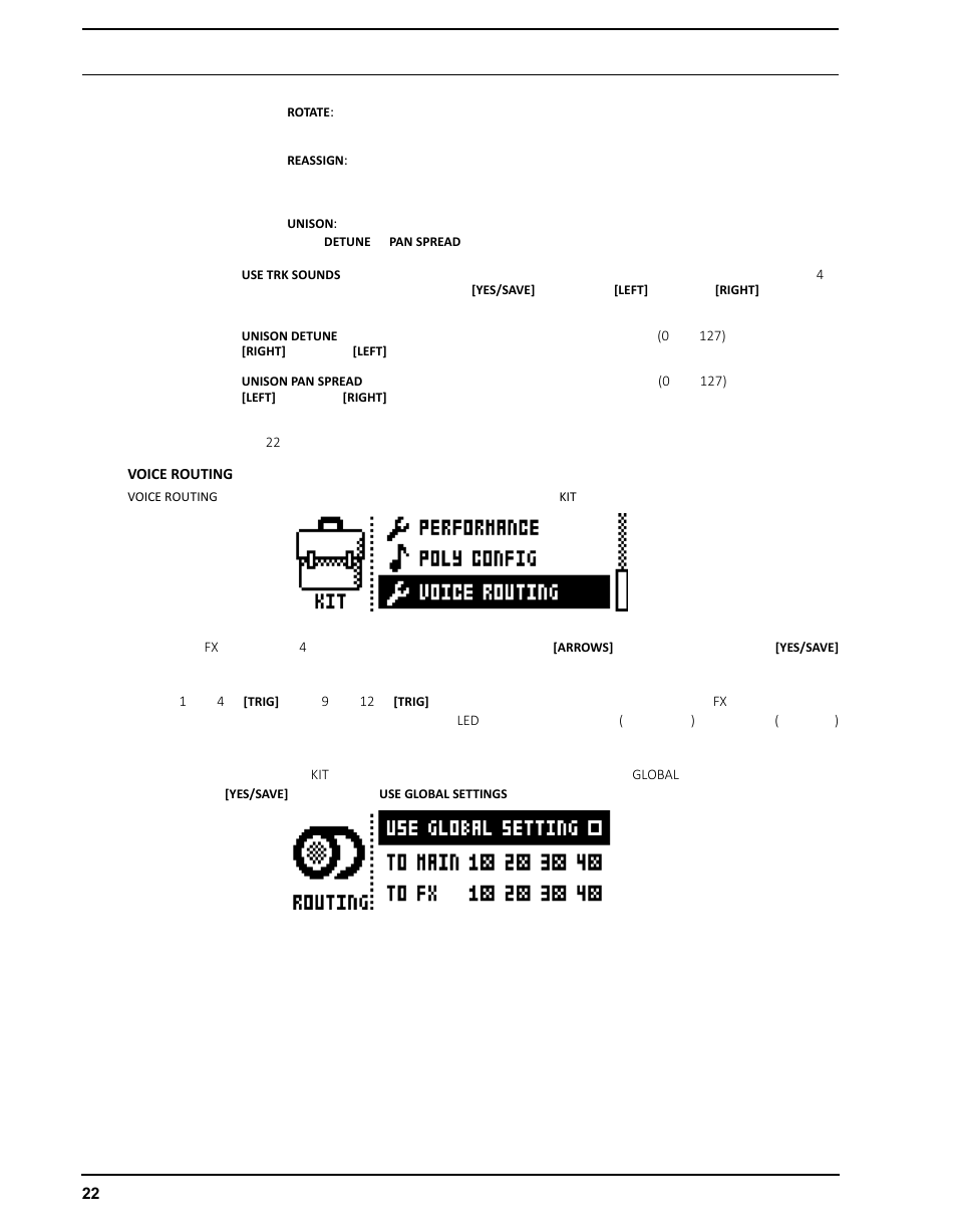 Voice routing | Elektron Analog Four User Manual | Page 32 / 126