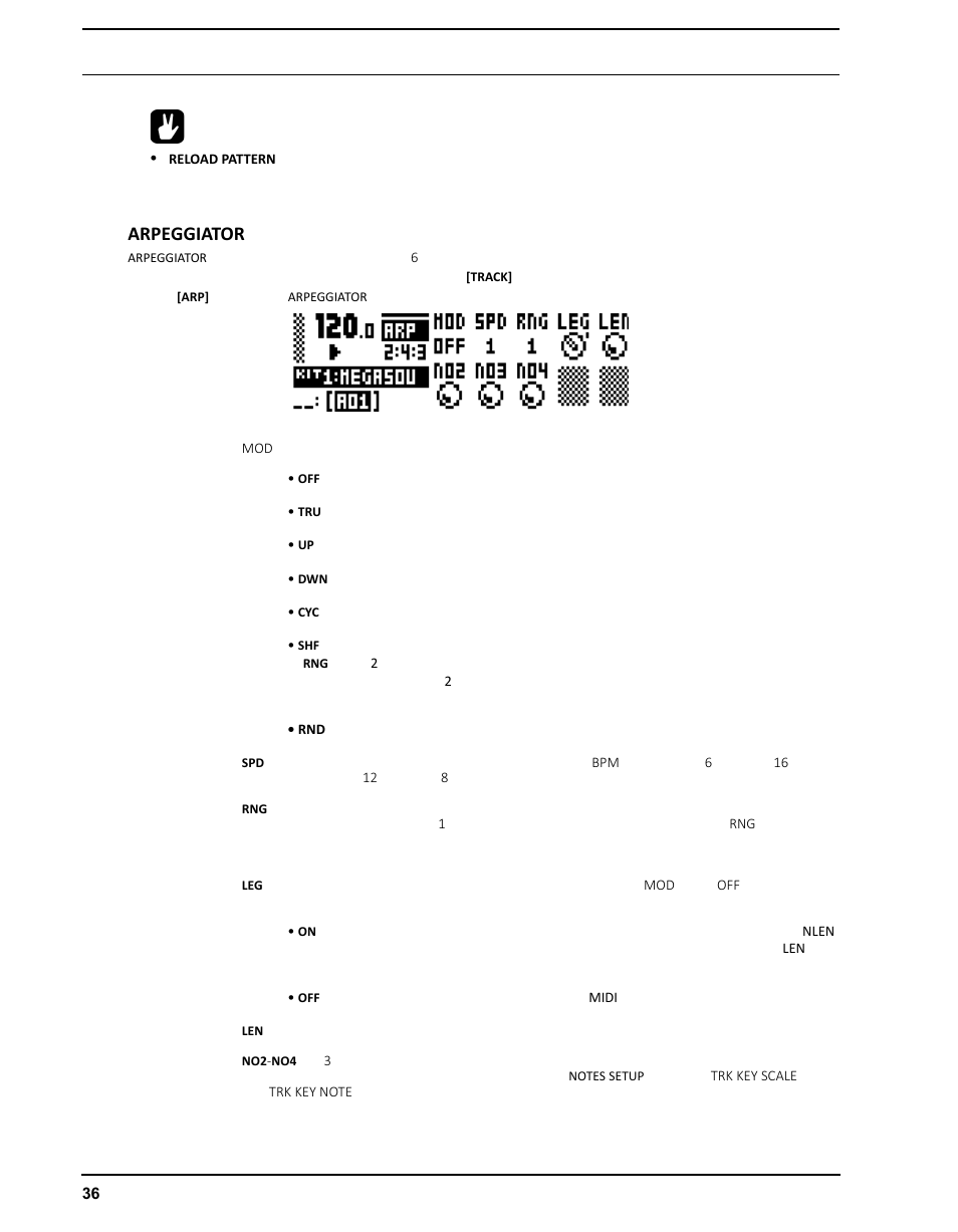 Arpeggiator | Elektron Analog Four User Manual | Page 46 / 126