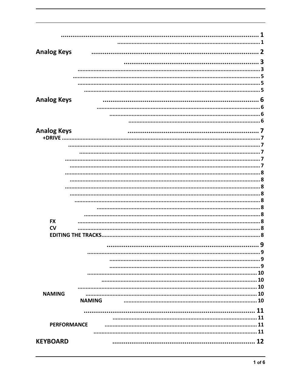 Elektron Analog Four User Manual | Page 5 / 126