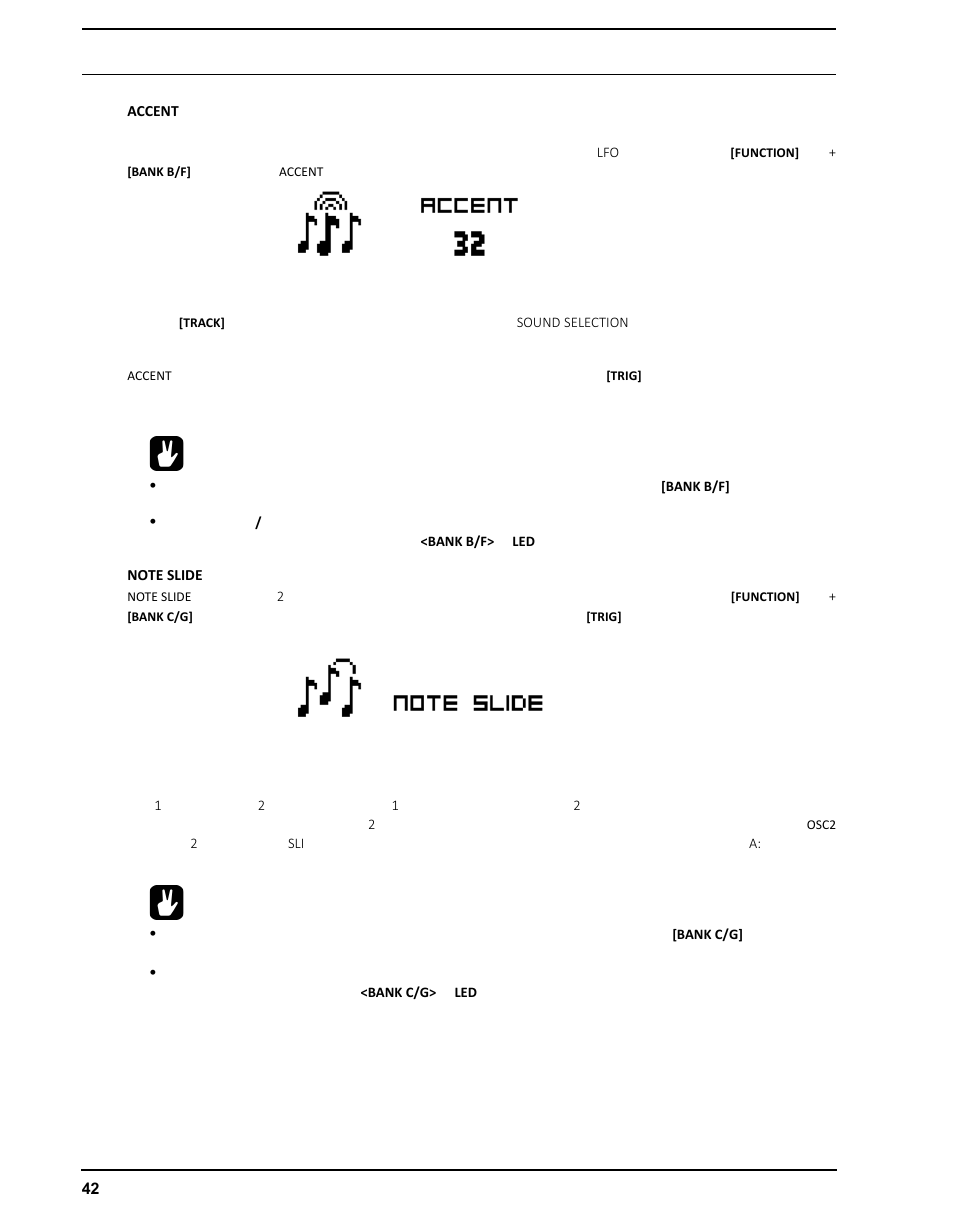 Accent, Note slide, Accent note slide | Elektron Analog Four User Manual | Page 52 / 126